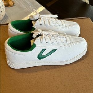 Tretorn Canvas Nylite Cream/Green 8